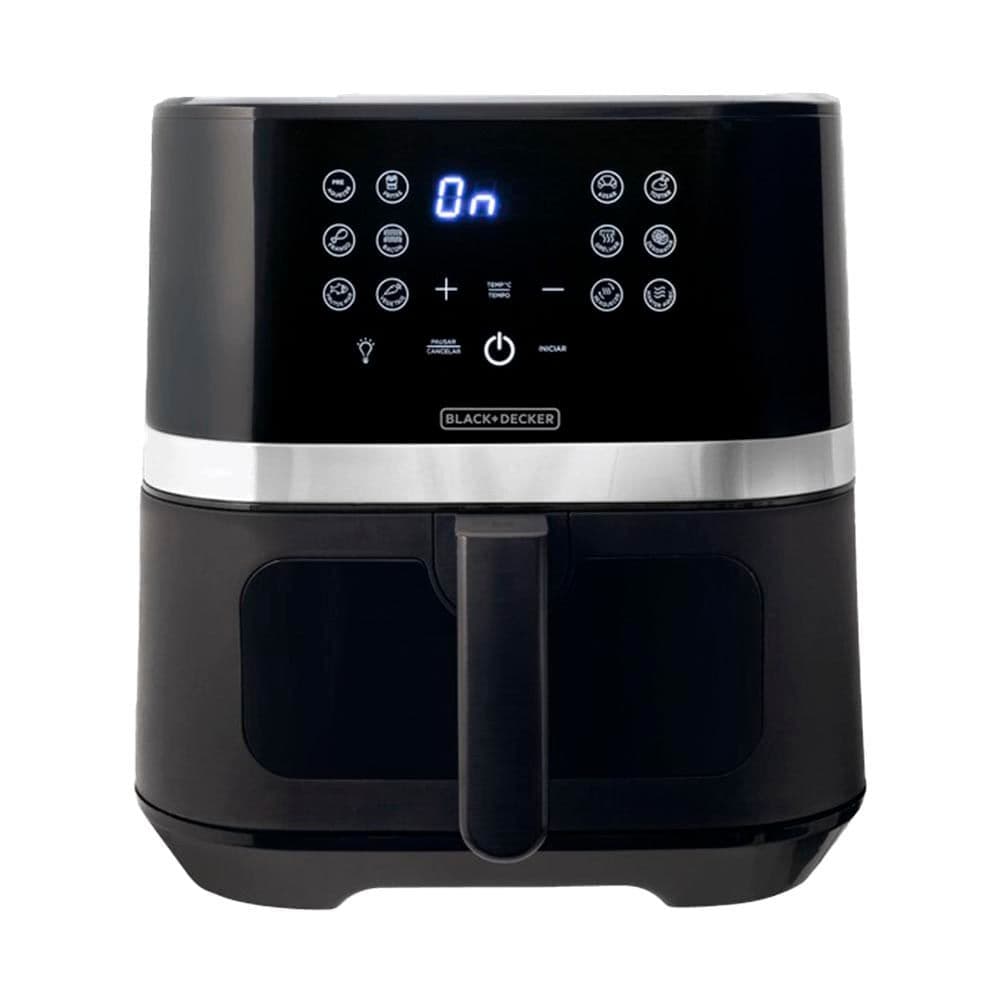 Fritadeira Air Fryer Black Decker 7 Litros AFDLG Preta E Inox 127v