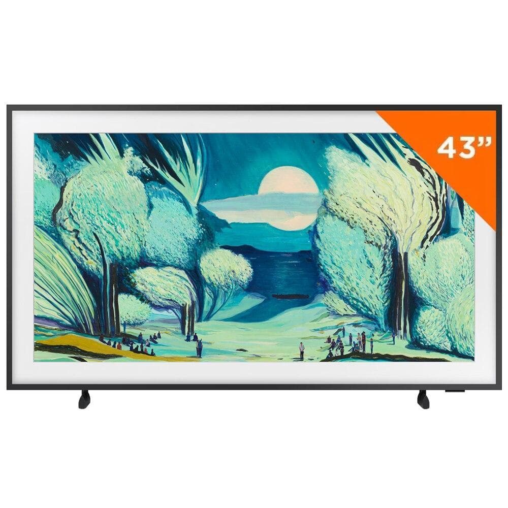 Smart TV 43 Polegadas Samsung Vision AI The Frame QLED 4K LS03F - 2025