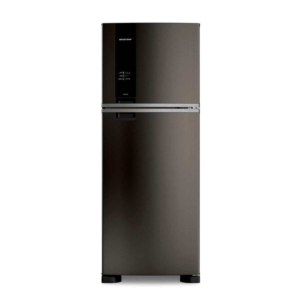 Geladeira Brastemp Eclipse Collection Frost Free Duplex A+++ 463 Litros Cor Black Inox Fresh Box e Cold Room - BRM55FE