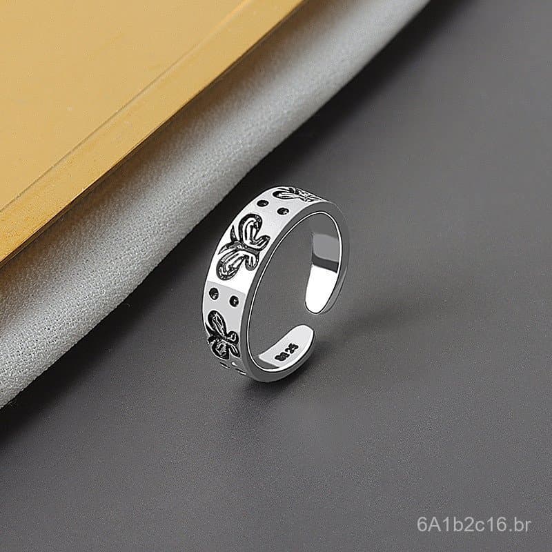 Anel aberto minimalista e moderno com design de borboleta em estilo florestal para mulheres, com design de nicho japonês