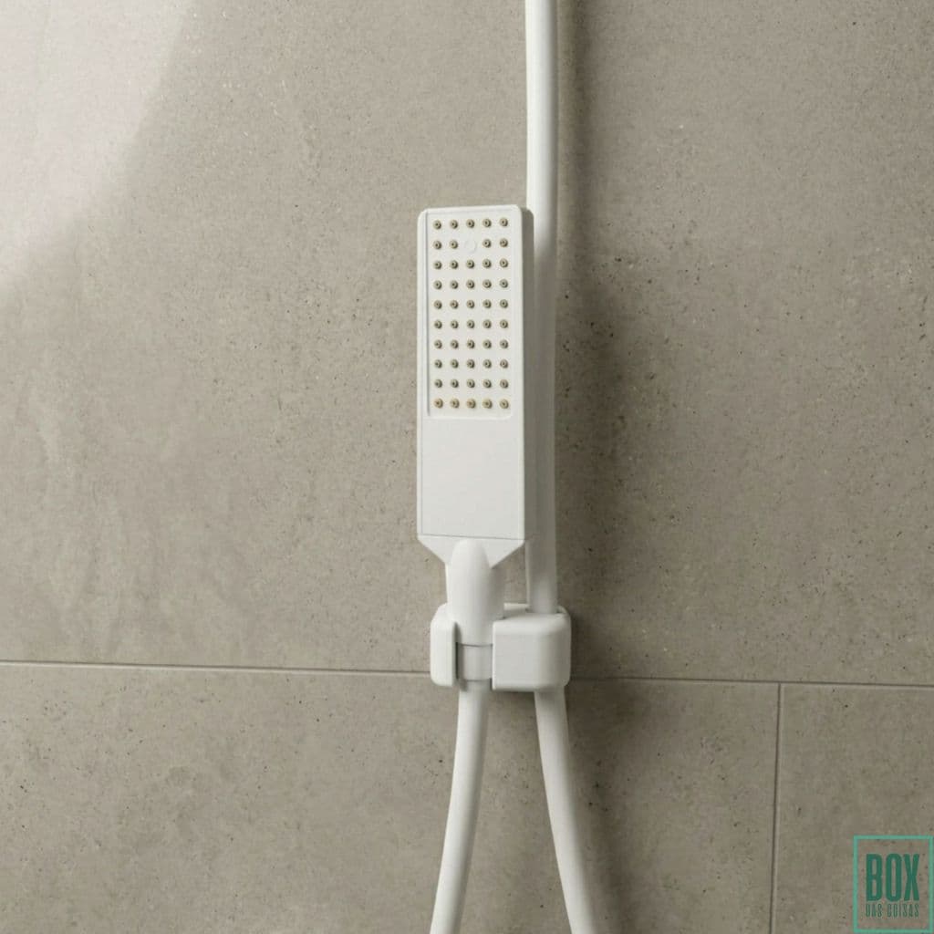 Suporte Duplo Para Chuveirinho Parede Sem Furo Adesivo Para Mangueira Ducha Banheiro Ajustável Resistente
