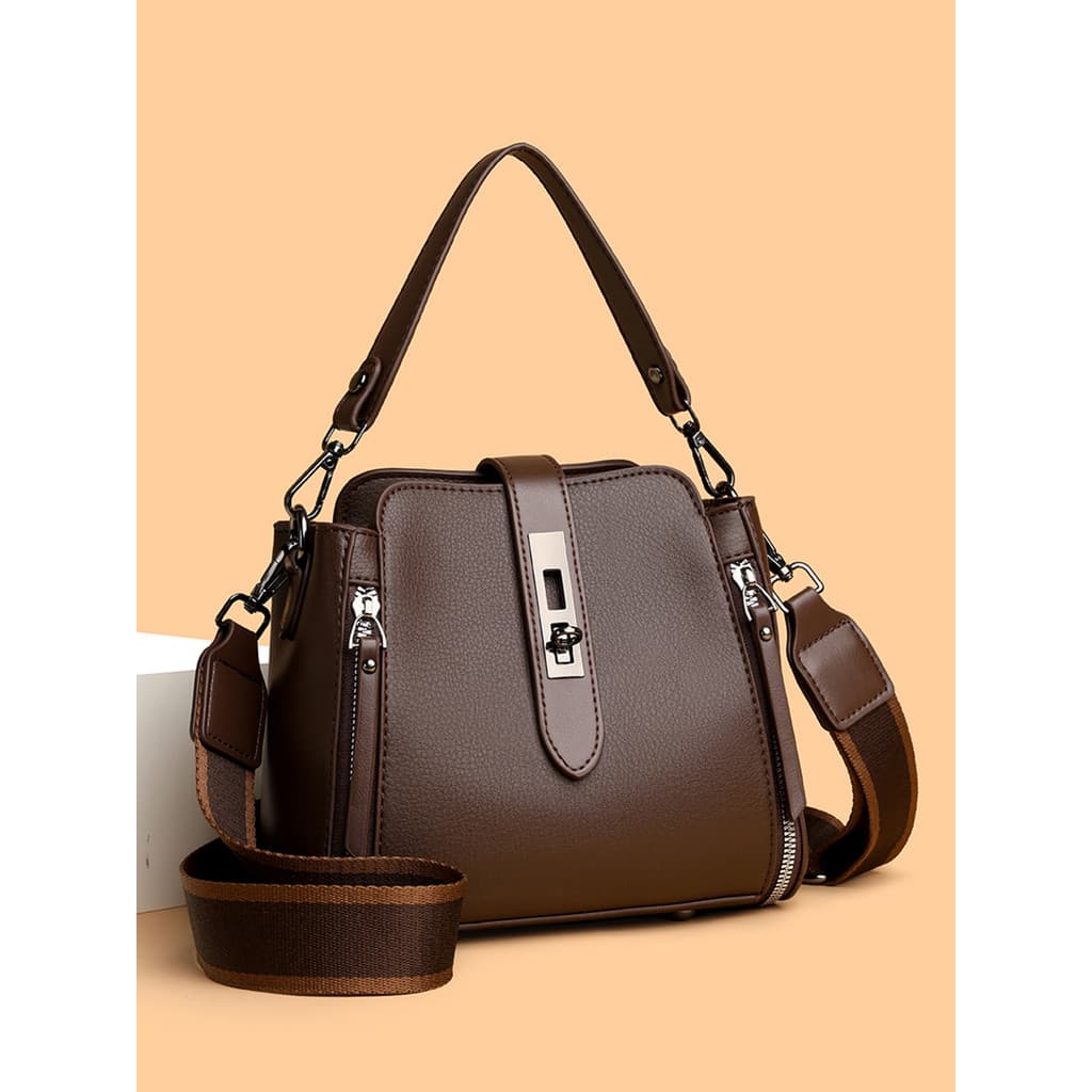 Marca genuína marca de couro genuíno bolsa feminina balde saco do mensageiro moda saco 2026 novo estilo pequeno saco por