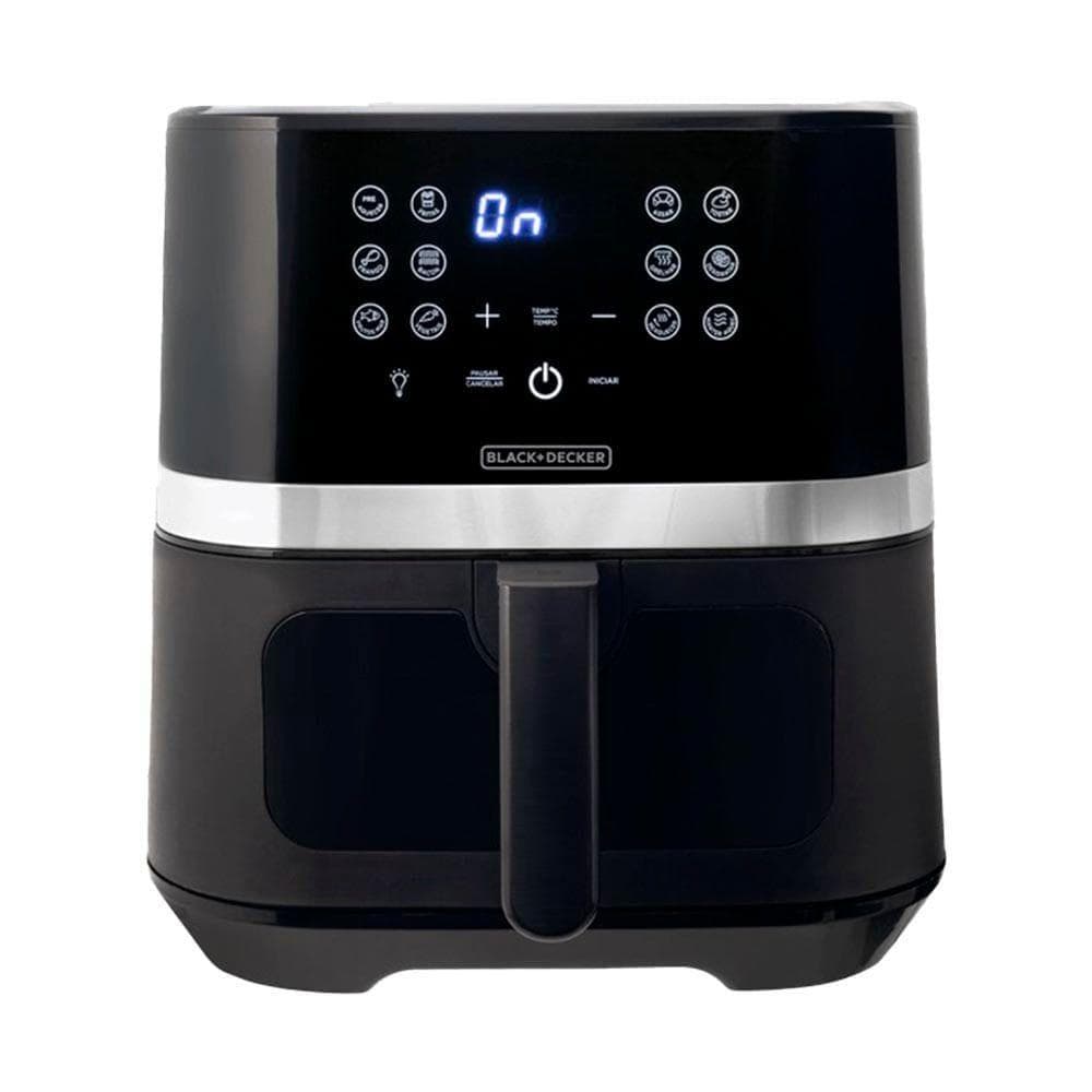 Fritadeira Air Fryer Black Decker 7L AFDLG Preta E Inox 110V