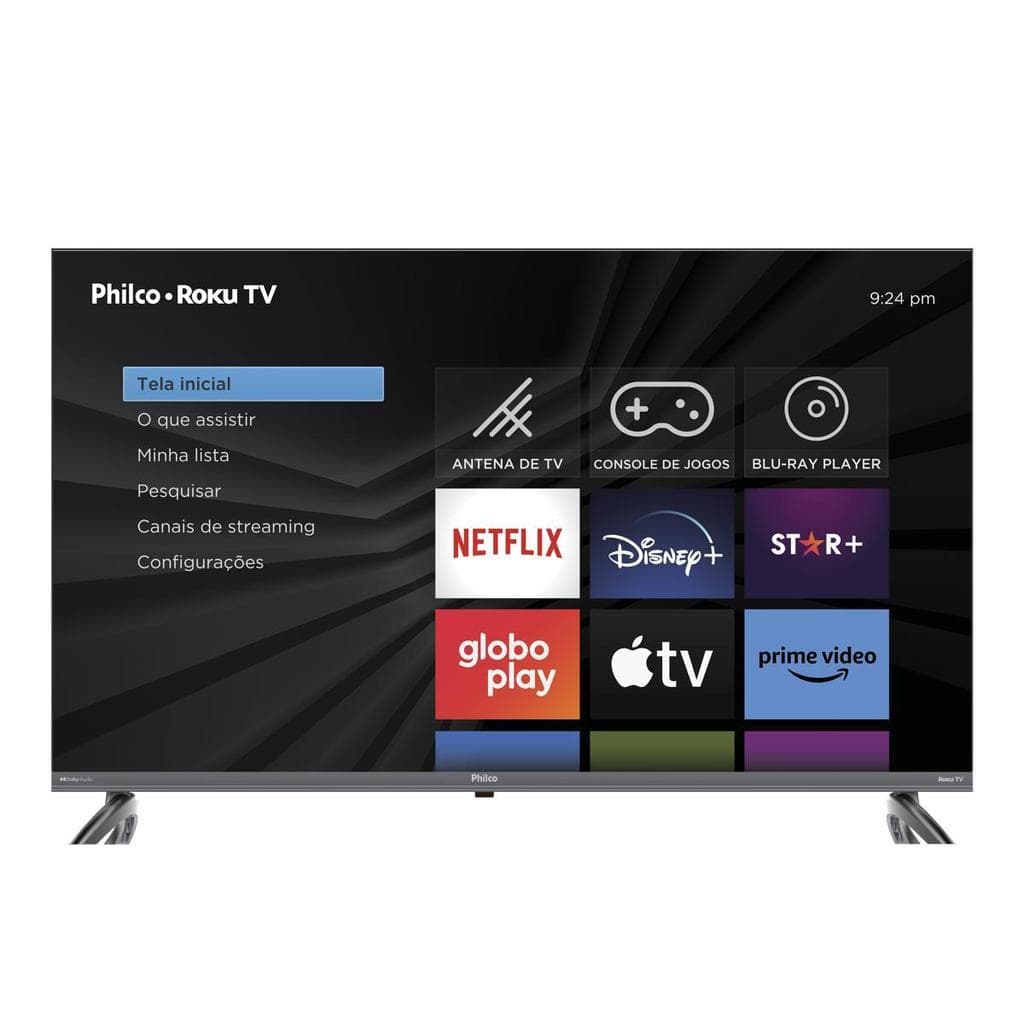 Smart TV 40” Philco LED Roku TV Dolby Audio PTV40E3ERSGB