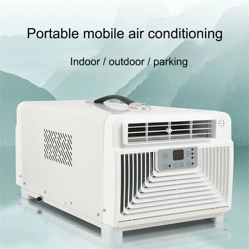 Tenda De Acampamento Portátil Ar Condicionado Baixo Ruído Mini Para Quarto Motorhome Campista Van Caminhão