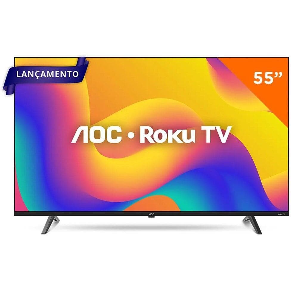 Smart TV 55 Polegadas AOC Roku TV LED 4K - Série 7045