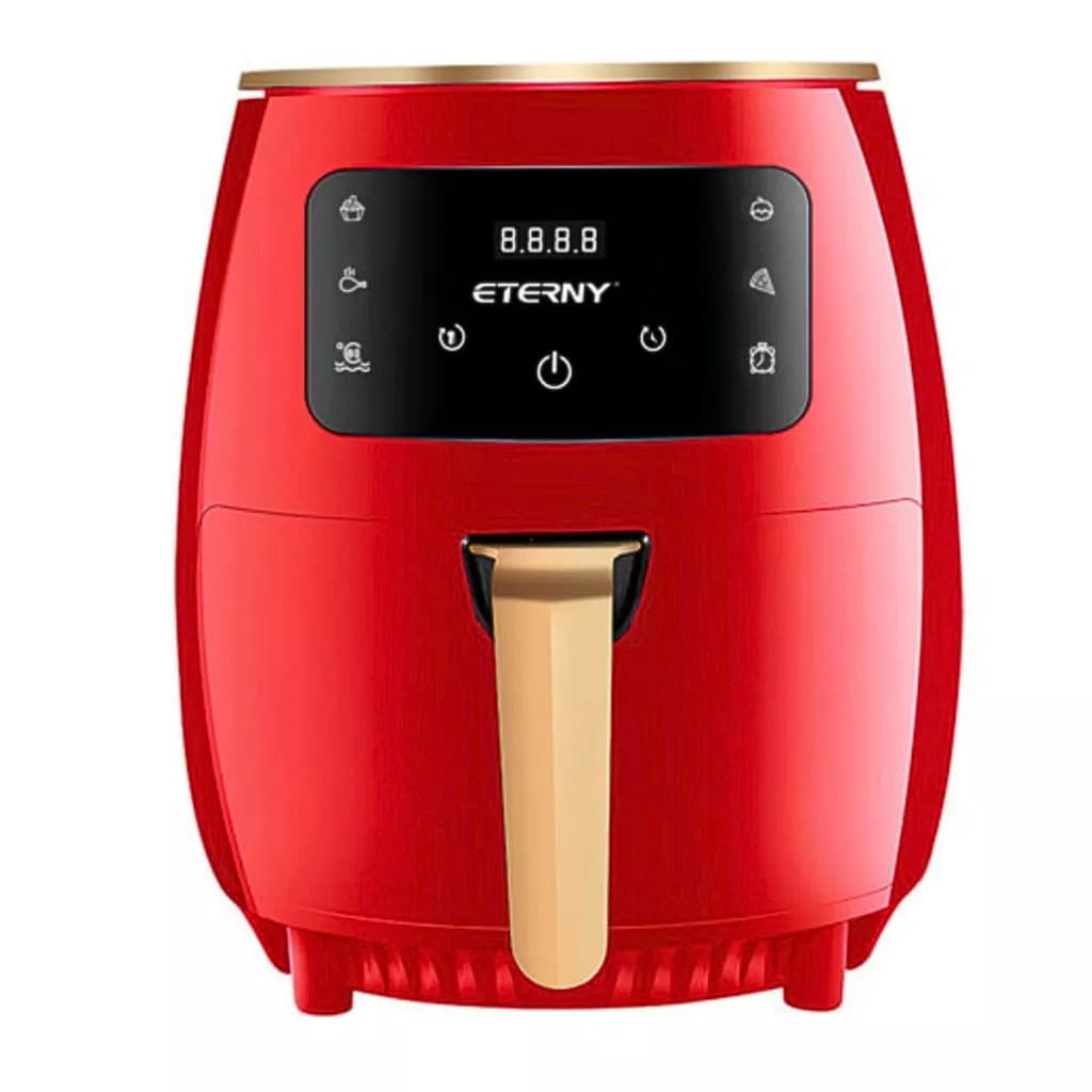 Air Fryer Fritadeira Elétrica vermelha 4,5L 127V 1200W