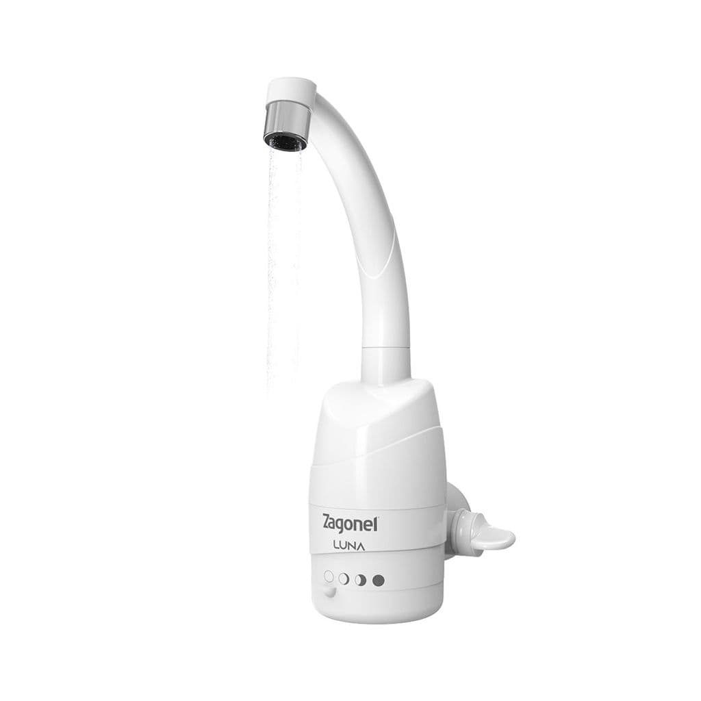 Torneira Elétrica Zagonel Luna 4T 5500W Branca ou Preta - Torneira Luna 5.500 127V ou 220V ou Branca ou Preta