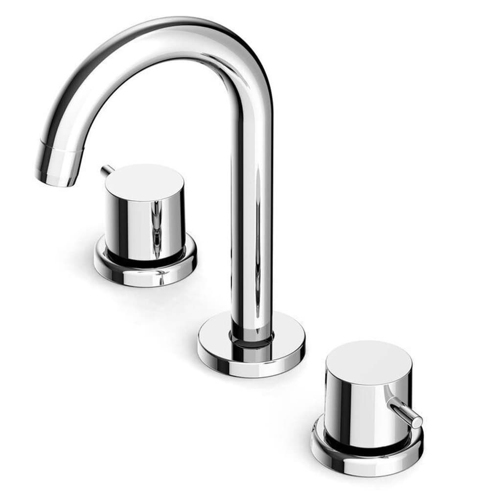 Kit com 2 Misturador para Lavatório de Mesa com 3 Furos e Válvula de Escoamento Basic Celite