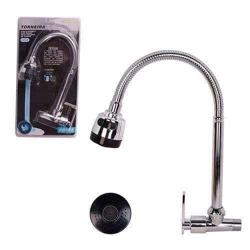 Torneira Parede Cozinha Inox Ducha Pequena Removivel Resistente Corrosao