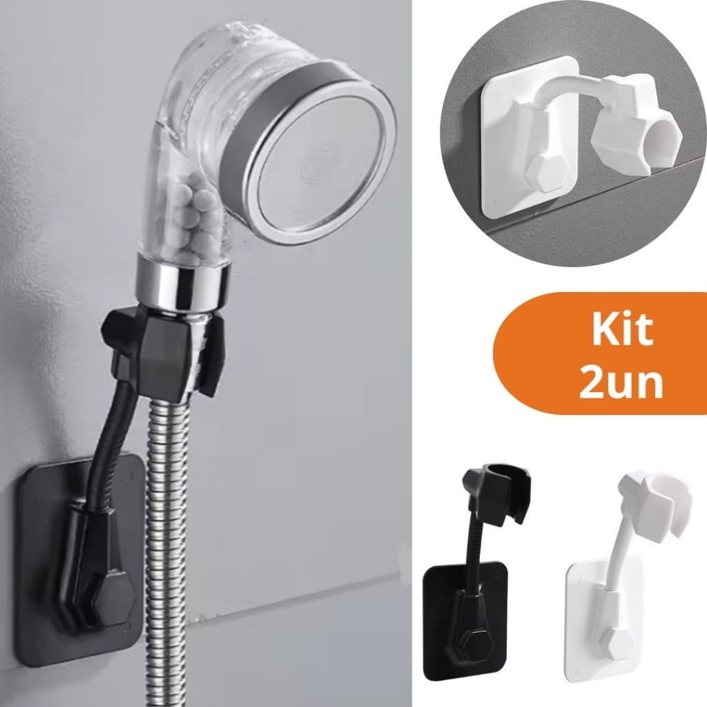 Suporte Adesivo Flexível Chuveirinho Ducha Higiênica 360° Sem Furo Banheiro