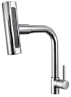 Torneira de Cozinha Gourmet Multifuncional, Aço Inox 304, Cromada, 4 Funções de Jato, Bica Giratória 360°, 27 cm