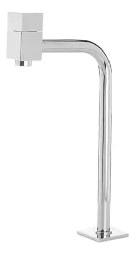 Torneira Quadrada de Inox Cromada para cuba alta lavatório bancada de banheiro, Torneira Para Cuba De Apoio