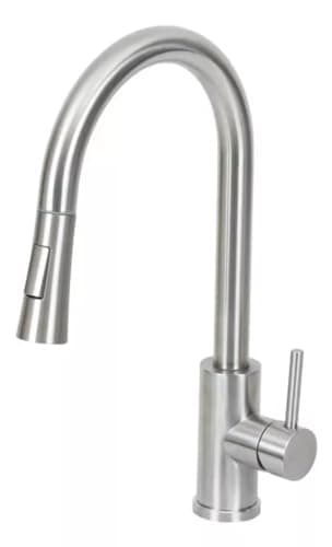 Torneira inox Monocomando Extensível Gourmet C/ducha Flexível