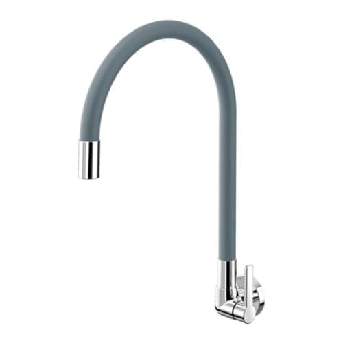 Docol Torneira Bica Alta de Parede para Cozinha Galiflex Cromado/Cinza - Cod.Novo: 90009674063 Cod.Antigo: 00967463