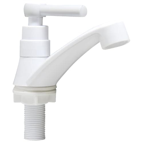 Torneira Bancada Banheiro 1/4 Branca Plástico ABS Gold Sand