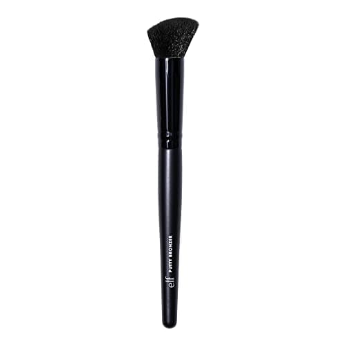 e.l.f. Pincel Angular Sintético para Bronzeador de Massa, Contorno e Destaque, 100% Vegano e Sintético, Nude