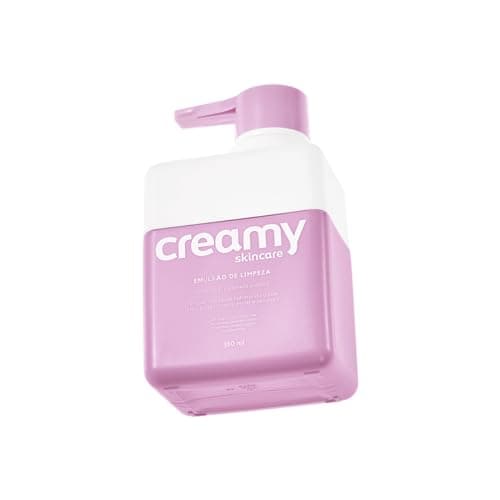 Creamy Skincare Emulsão de Limpeza 180ml | Sem Fragrância, Previne Ressecamento, Limpa sem Agredir, Hidrata a Pele | Peles Secas e/ou Normais, Inclusive as Mais Sensíveis