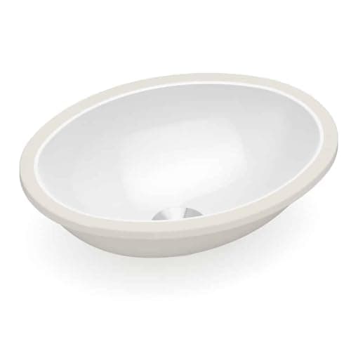 Cuba de Embutir para Banheiro Oval 39x30cm Branco - Celite