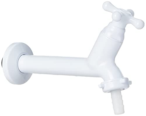 TORNEIRA 15CM COM BICO MANGUEIRA PARA PIA MARUJÁ BRANCO