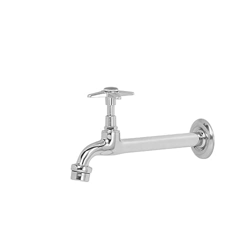 Torneira Pia Tanque Jardim Cozinha Parede Longa C23 Metal Cromado