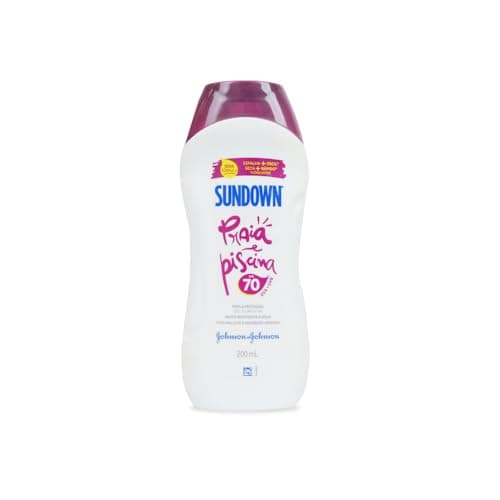 Protetor Solar Corpo e Rosto SUNDOWN® Praia e Piscina FPS 70, 200mL