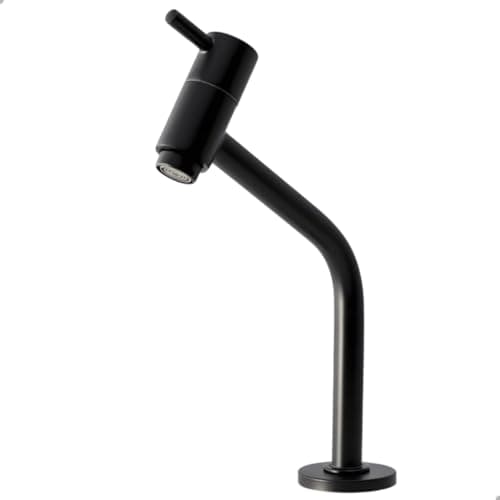 SOFTINOX Torneira Banheiro Lavabo Alta/Baixa Metal Premium Design Moderno (Preto Fosco, Baixa)