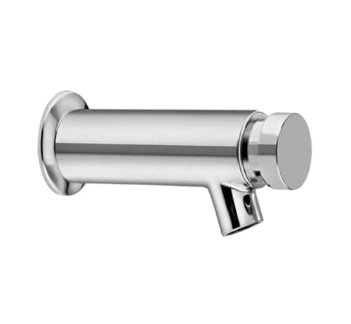 Torneira de Parede Acionamento Automático Temporizado Inox Metal Para Lavabo e Banheiro