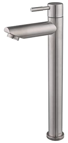 TORNEIRA PARA BANHEIRO BICA ALTA AÇO INOX ESCOVADO AÇO 304