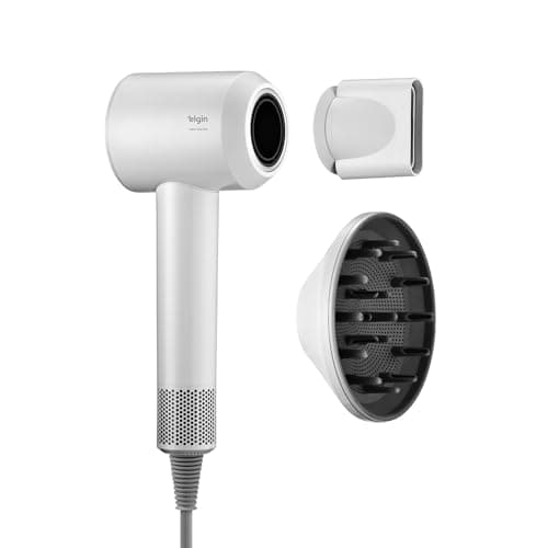 Secador de Cabelo Super Ionic Plus Branco - 1.800W Motor BLDC 3 Temperaturas Jato Frio e Difusor 220V