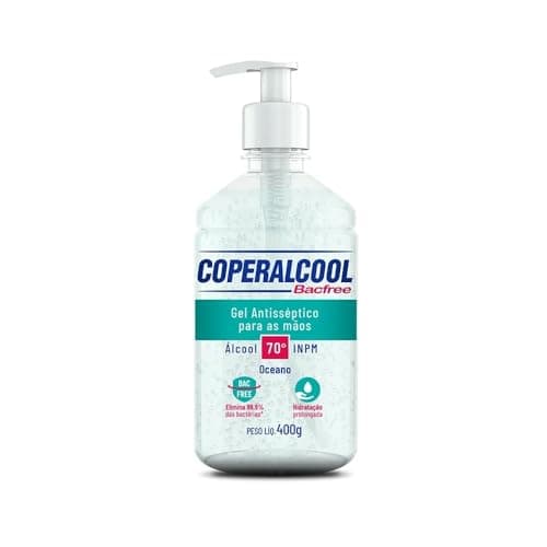 Coperalcool Álcool Gel Higienizador de Mãos 70º Coperalcool Bacfree Oceano 400G