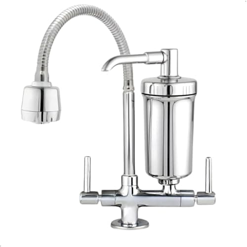 Torneira Com Filtro Em Abs De Bancada Flexível Cromado