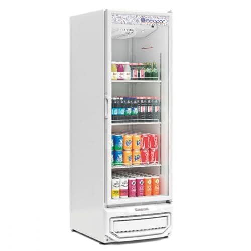 Refrigerador/Expositor Vertical GRV-57P BR Degelo Automático Porta de Vidro Duplo Temperado Iluminação em LED 570 L Gelopar 220v