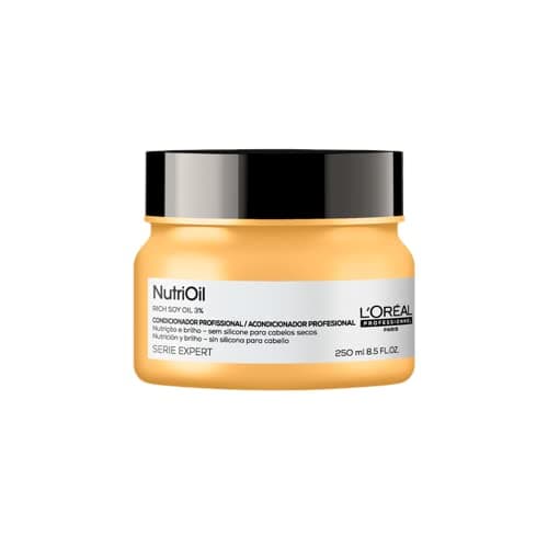 L'Oréal Professionnel NutriOil Máscara de Tratamento para Nutrição Intensa, Ideal para Cabelos Secos e Sem Brilho, com Óleo de Soja, 250g