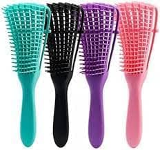 Escova Polvo para Cabelos Cacheados, tb, Cores Variadas