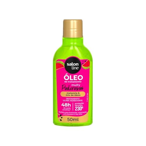 Salon Line, Óleo Capilar Reparador, Multy Poderosos, Cachos dos Sonhos, Melancia e Mix de Óleos - Para Todos os Tipos de Cabelos, 50ml
