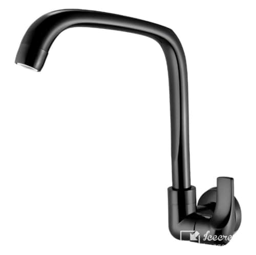 Torneira Parede Bica Alta 1168 F71 Lorenzetti - Preta Fosca