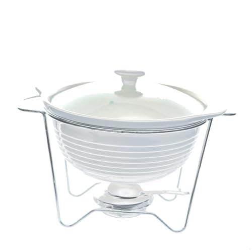 Réchaud Redondo Em Porcelana Com Queimador Dynasty Preto