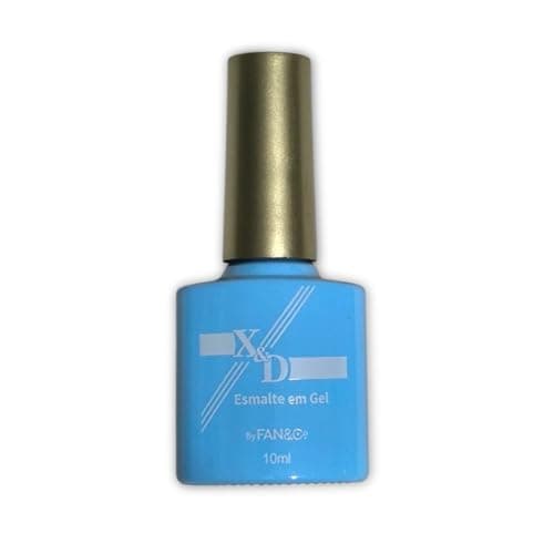 Esmalte em Gel Azul Bebê 10ml Secagem LED UV Alta Fixação Brilho Intenso Uso Profissional Unhas