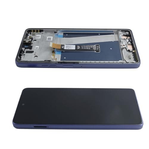 Avvood Digitalizador sensível ao toque para Motorola Moto G Power 5G 2025 XT2515-1 XT2515V XT2515-2 17.0 cm com montagem de moldura azul