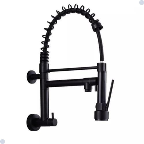 Torneira Gourmet Vip Monocomando De Parede Preto Fosco Black