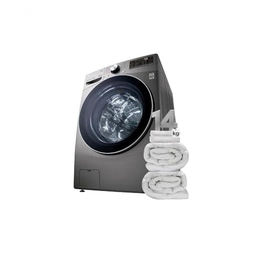 Lava e Seca Smart LG 14kg Aço Escovado com Inteligência Artificial AIDD™ - WD14EGS62A - Motor Inverter