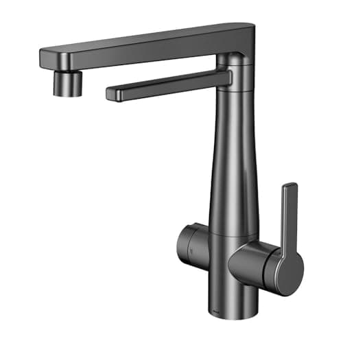 Torneira Nova Docol Vitalis 1579370 Com Filtro De Bancada Grafite Escovado