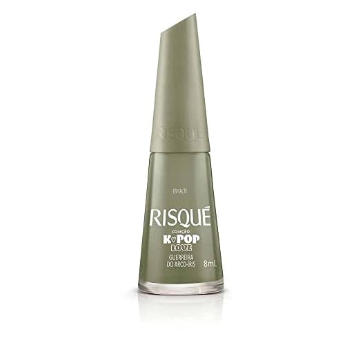 Esmalte Risqué Cremoso Verde Militar Guerreira do Arco-íris 8ml