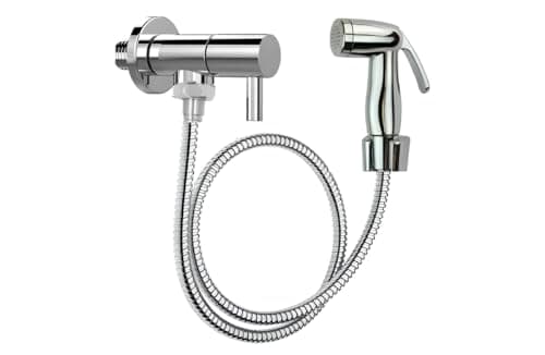 Ducha Higiênica Cromada com Mangueira Inox 1,20 Metros
