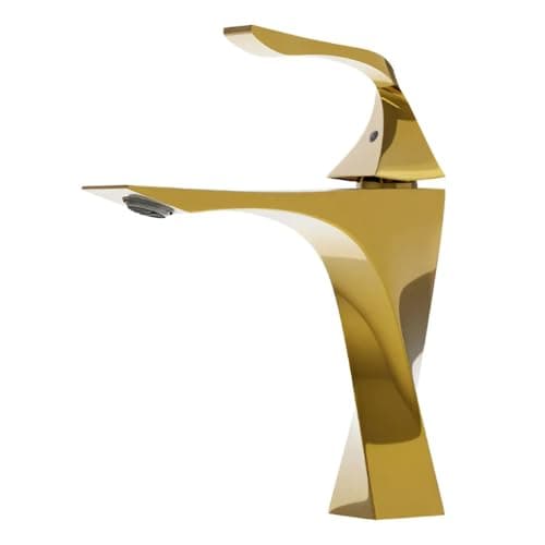 Torneira Banheiro De Luxo Monocomando Dourada Alto Padrão Great Home Dourado