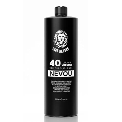Leon Barber Água Oxigenada 40 Volumes 900ml, Creme, Todos os tipos de cabelo