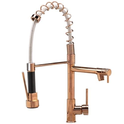 Torneira Cozinha Gourmet Pia Monocomando Extensível 50cm Luxo (Rosa Gold)