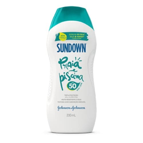 Sundown Protetor Solar Corpo e Rosto Praia e Piscina FPS 50, 200ml