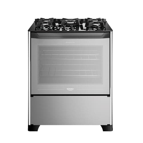 Fogão 5 bocas Dako Magister Style com Mesa de Vidro e Tripla Chama - Bivolt